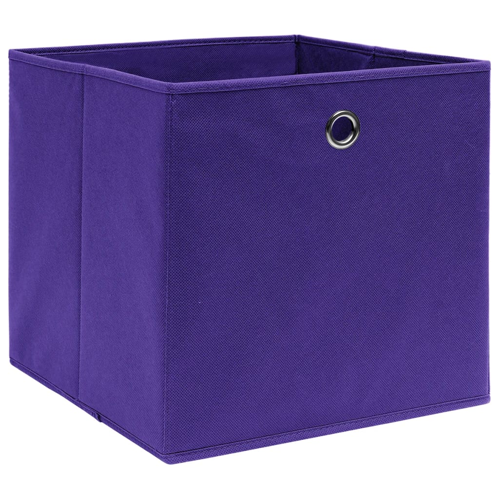 Aufbewahrungsboxen mit Deckeln 10 Stk. 28x28x28 cm Schwarz