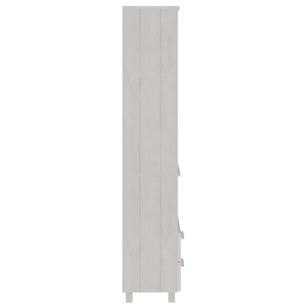 Highboard HAMAR Honigbraun 60x35x180 cm Massivholz Kiefer