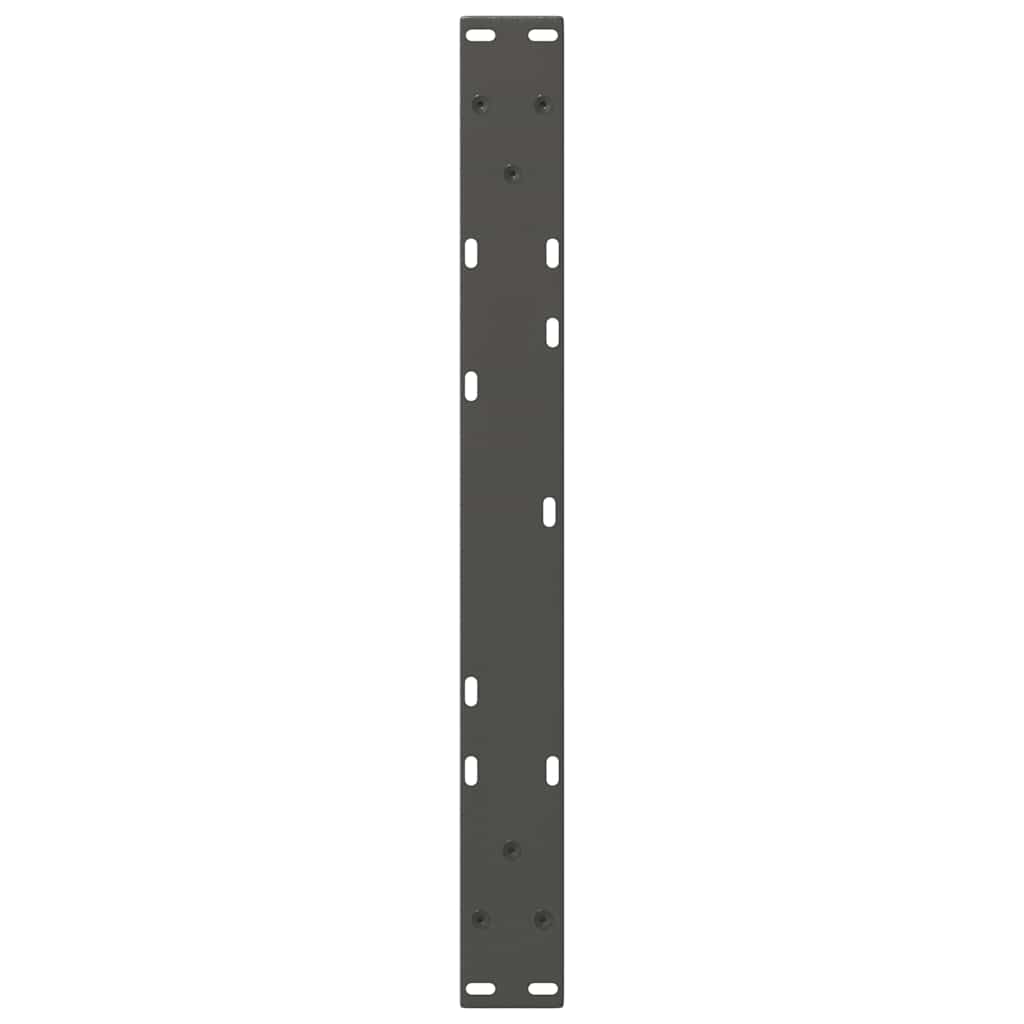 Couchtischbeine V-Form 2 Stück Schwarz 30x(30-31,3) cm Stahl