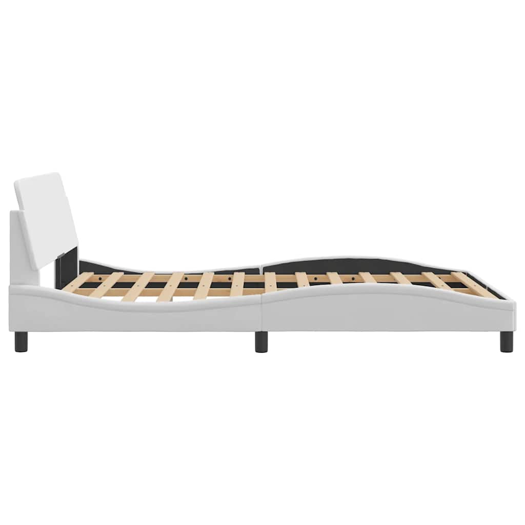 Bettgestell "Dover" Schwarz 100x190 cm Kunstleder