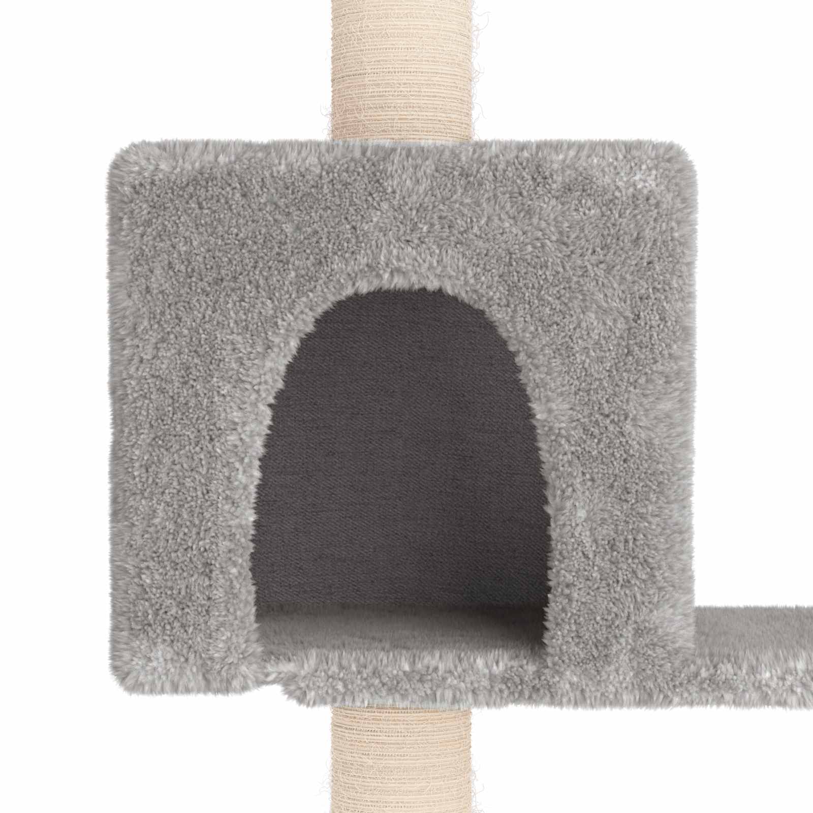 Katzennbaum mit Sisal-Kratzsäulen Creme 177,5 cm