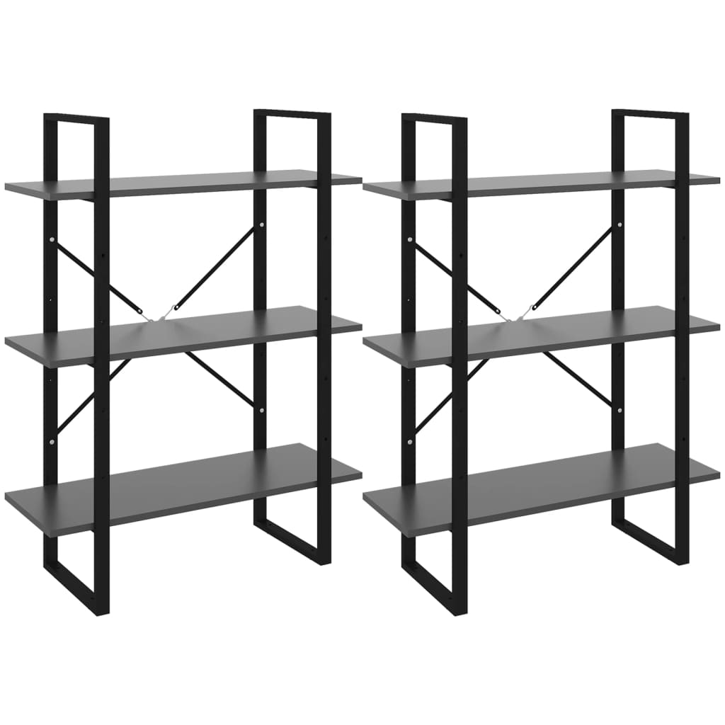 Bücherregal Weiß 80x30x105 cm Holzwerkstoff