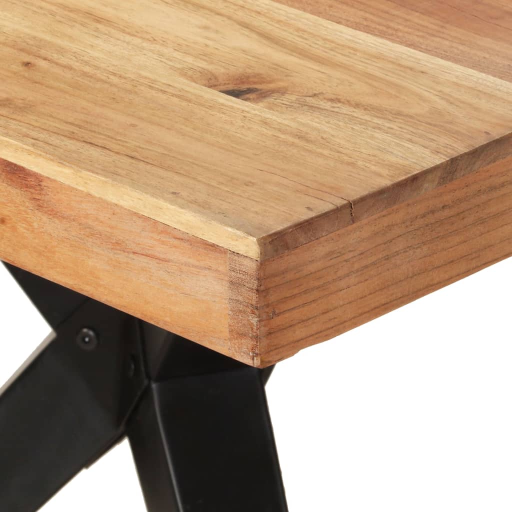 Esstisch 160x80x76 cm Massivholz Akazie
