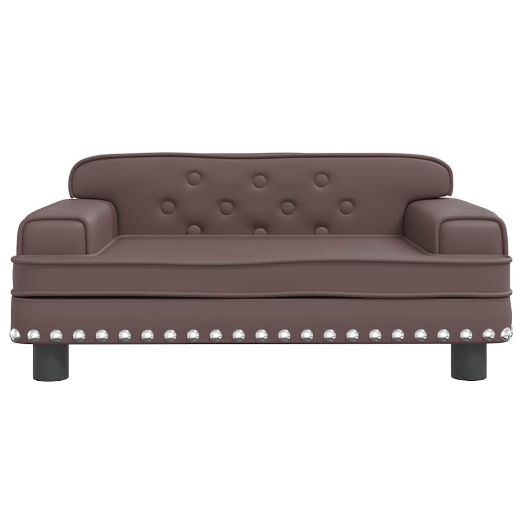 Kindersofa Schwarz 90x53x30 cm Kunstleder
