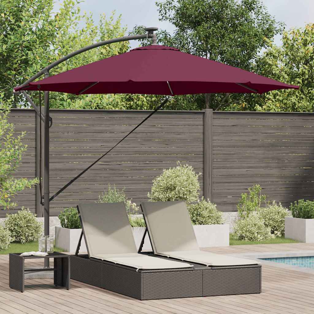 Sonnenschirm Sand 294 x 294 x 248 cm Polyester und Aluminium