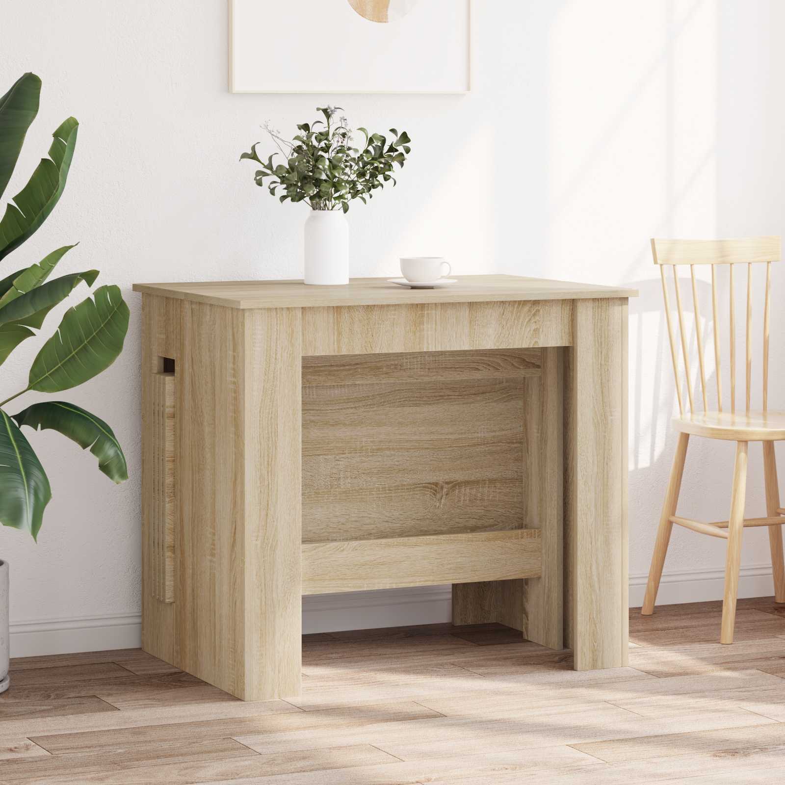 Esstisch 180 x 85 x 75 cm Holzwerkstoff Schwarze Eiche