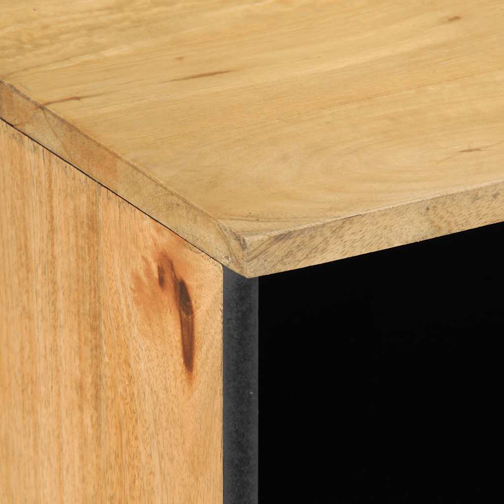 TV-Schränk mit Regal Braun 100 x 33 x 46 cm Massivholz Mango