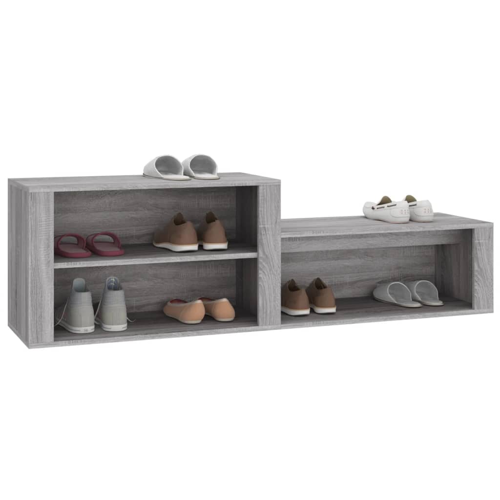 Schuhschrank Weiß 150x35x45 cm Holzwerkstoff