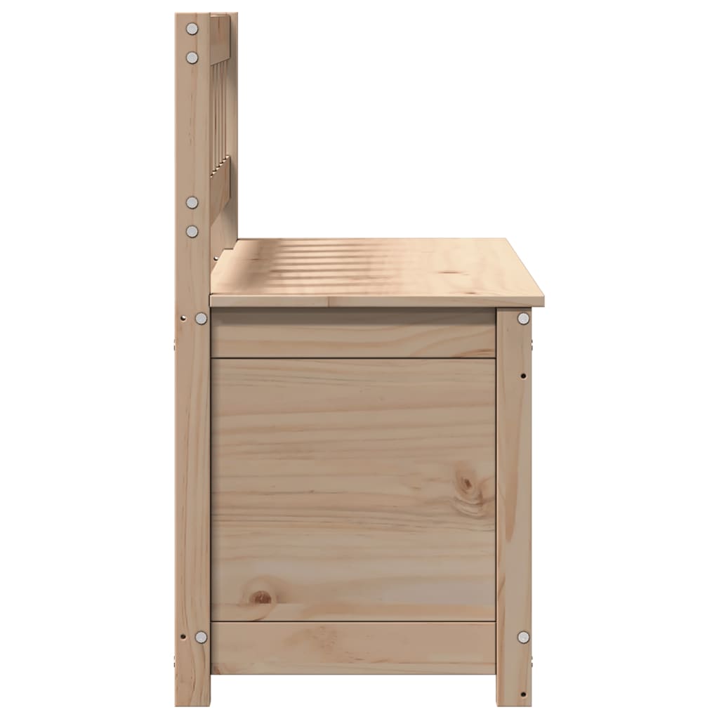 Sitzbank 80x41x77 cm Massivholz Kiefer