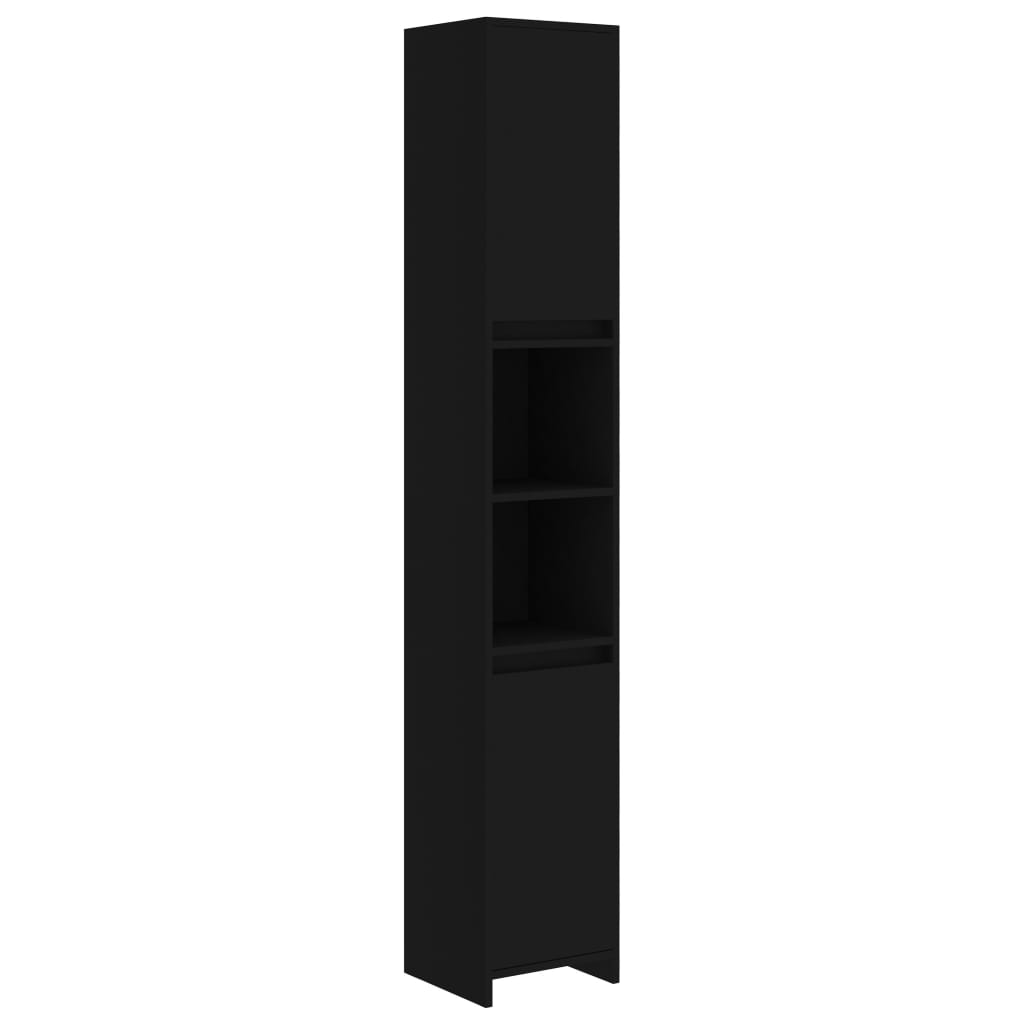 Badezimmerschrank Weiß 30x30x183,5 cm Holzwerkstoff
