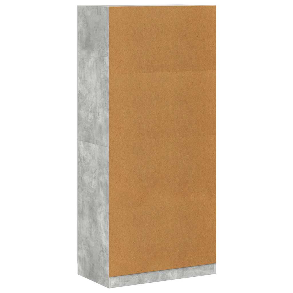 Kleiderschrank Weiß 90x52x200 cm Holzwerkstoff