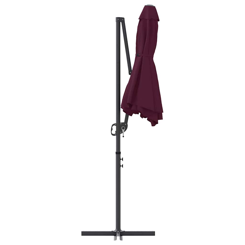 Sonnenschirm Sand 372 x 198 x 243 cm Polyester und Aluminium