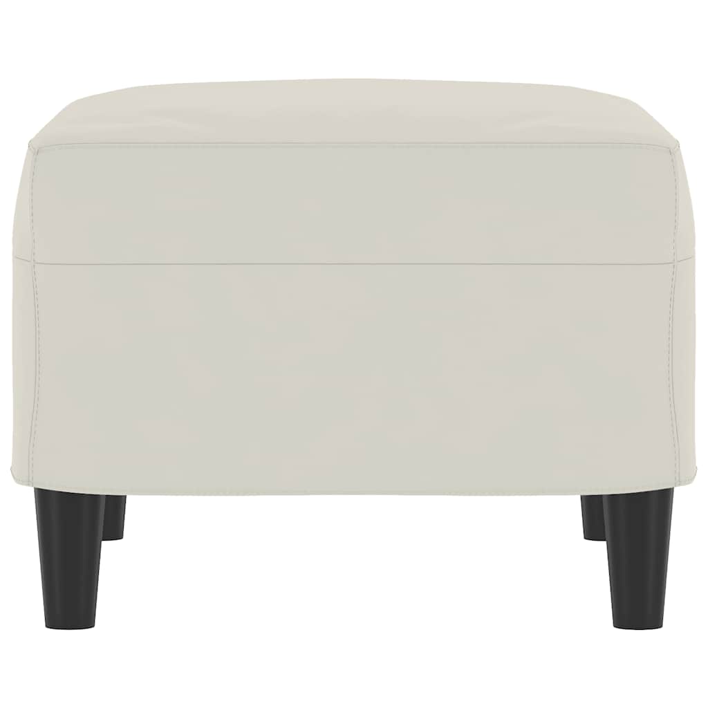 Fußhocker Hellgrau 60x50x41 cm Samt