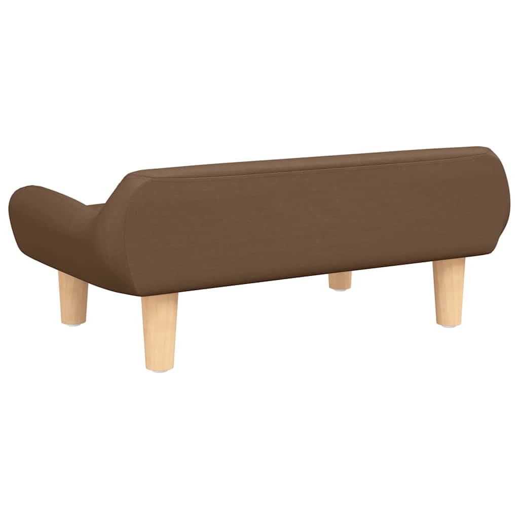 Hundebett Creme 70x40x24 cm Stoff