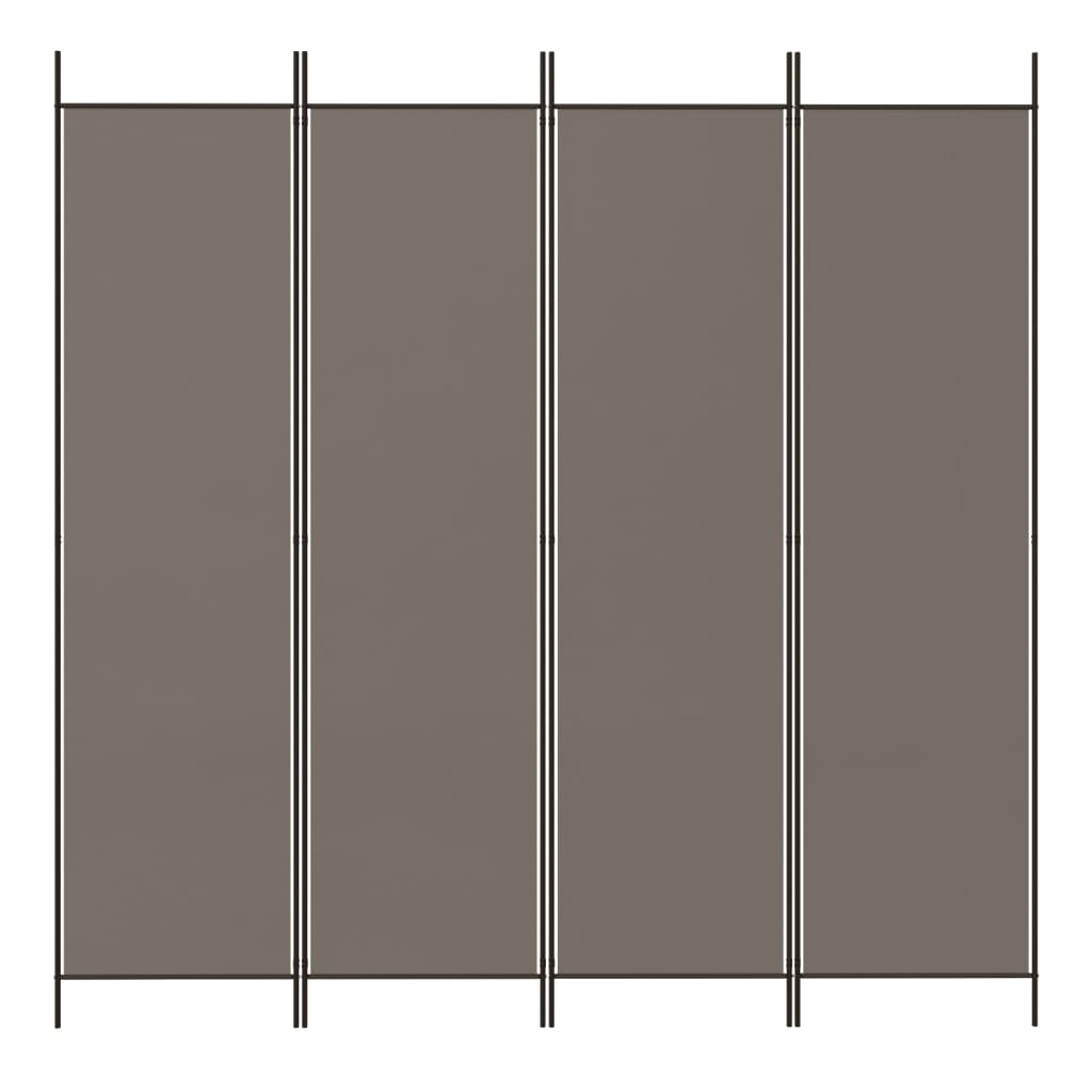 3-teiliger Raumteiler Beige 150 x 220 cm Stoff