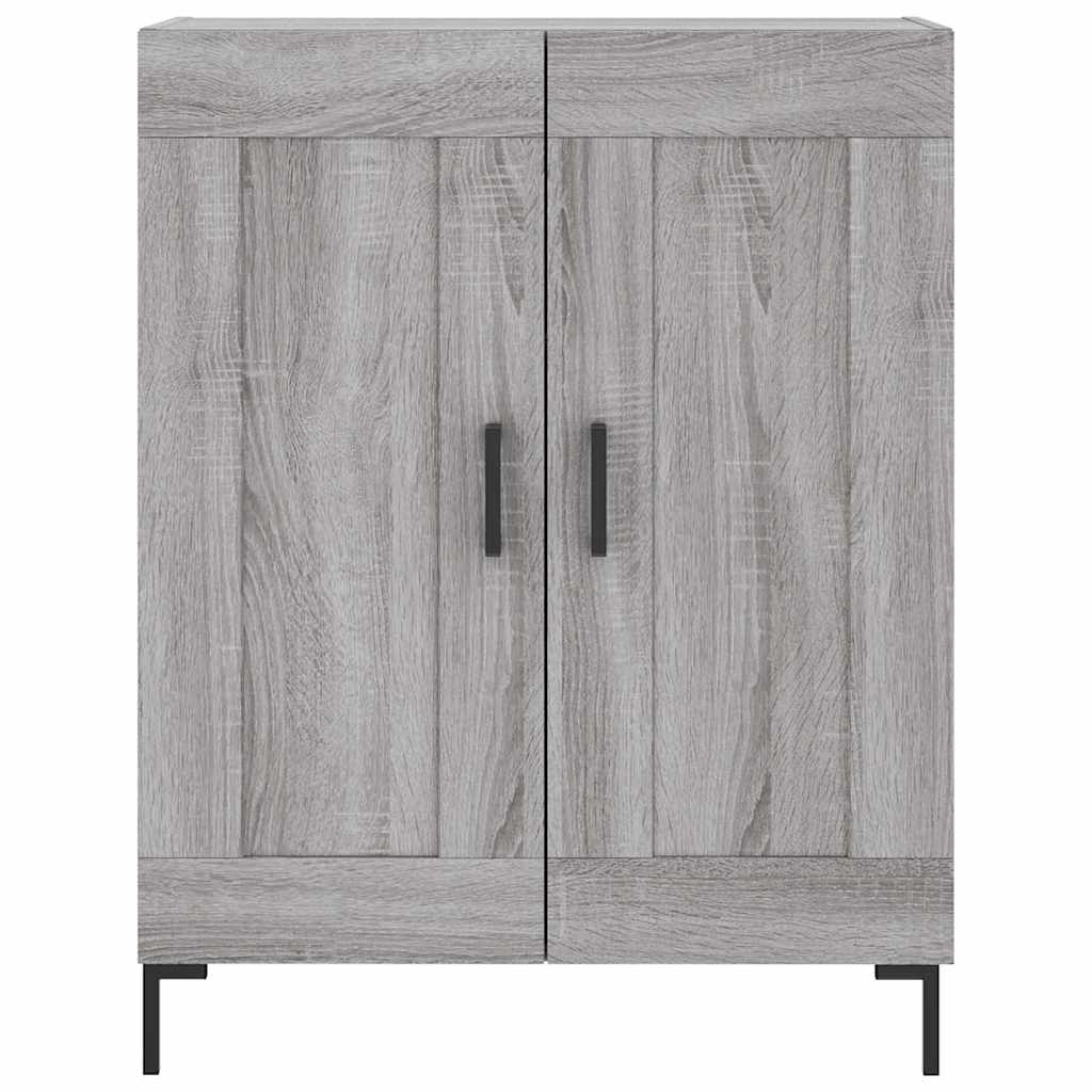 Highboard Betongrau 69,5x34x180 cm Holzwerkstoff