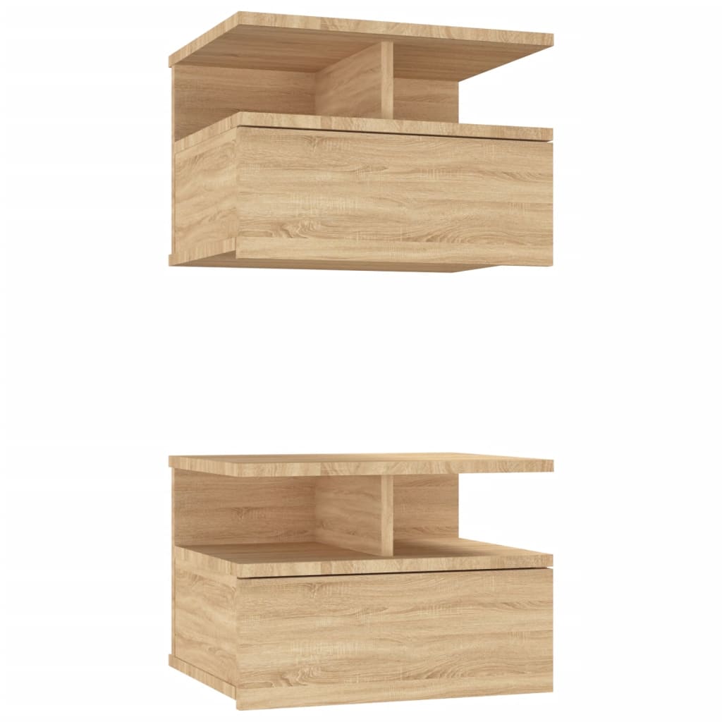 Hängender Nachttisch Weiß 40x31x27 cm Holzwerkstoff