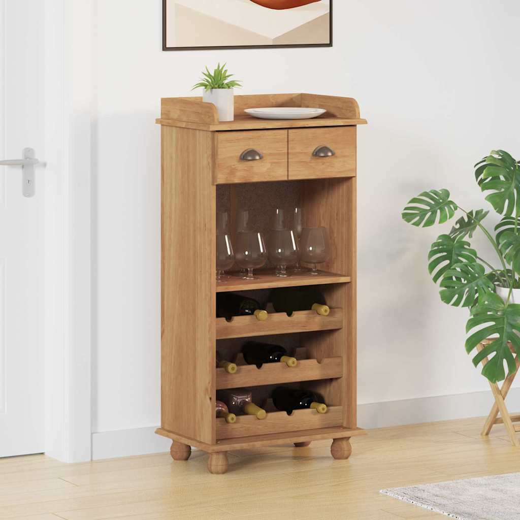 Weinschrank ASKIM Honigwachs 57 x 37 x 114 cm