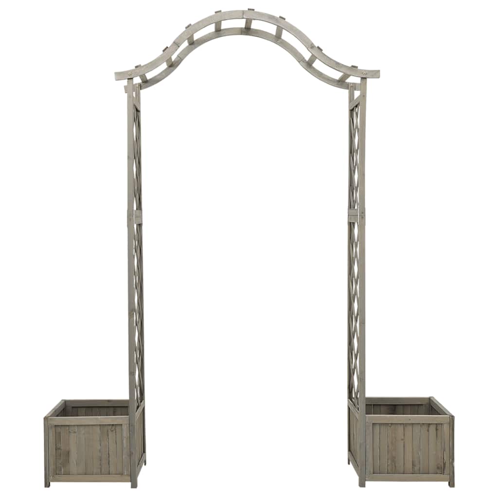 Garten-Pergola mit Blumenkasten Massivholz Tanne