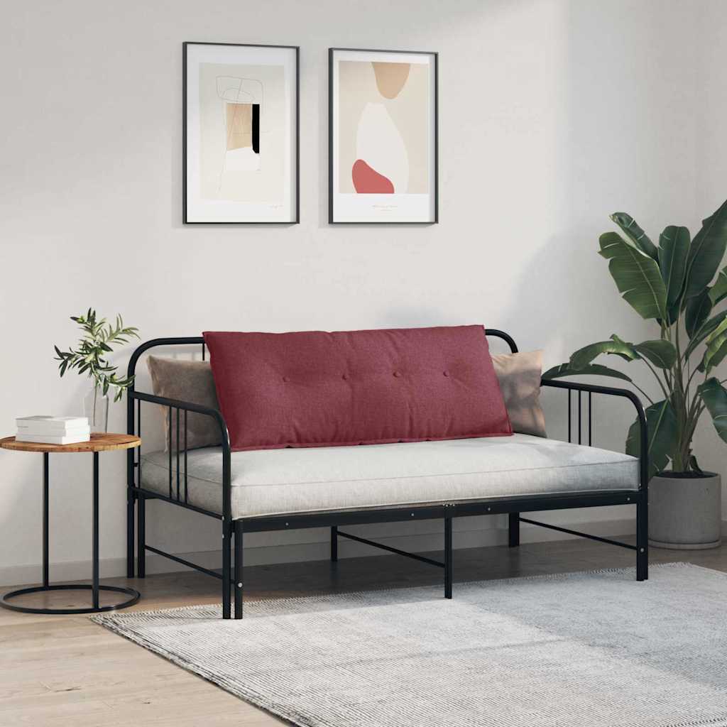 Rückenkissen Hellgrau 50 x 19 x 45 cm Stoff