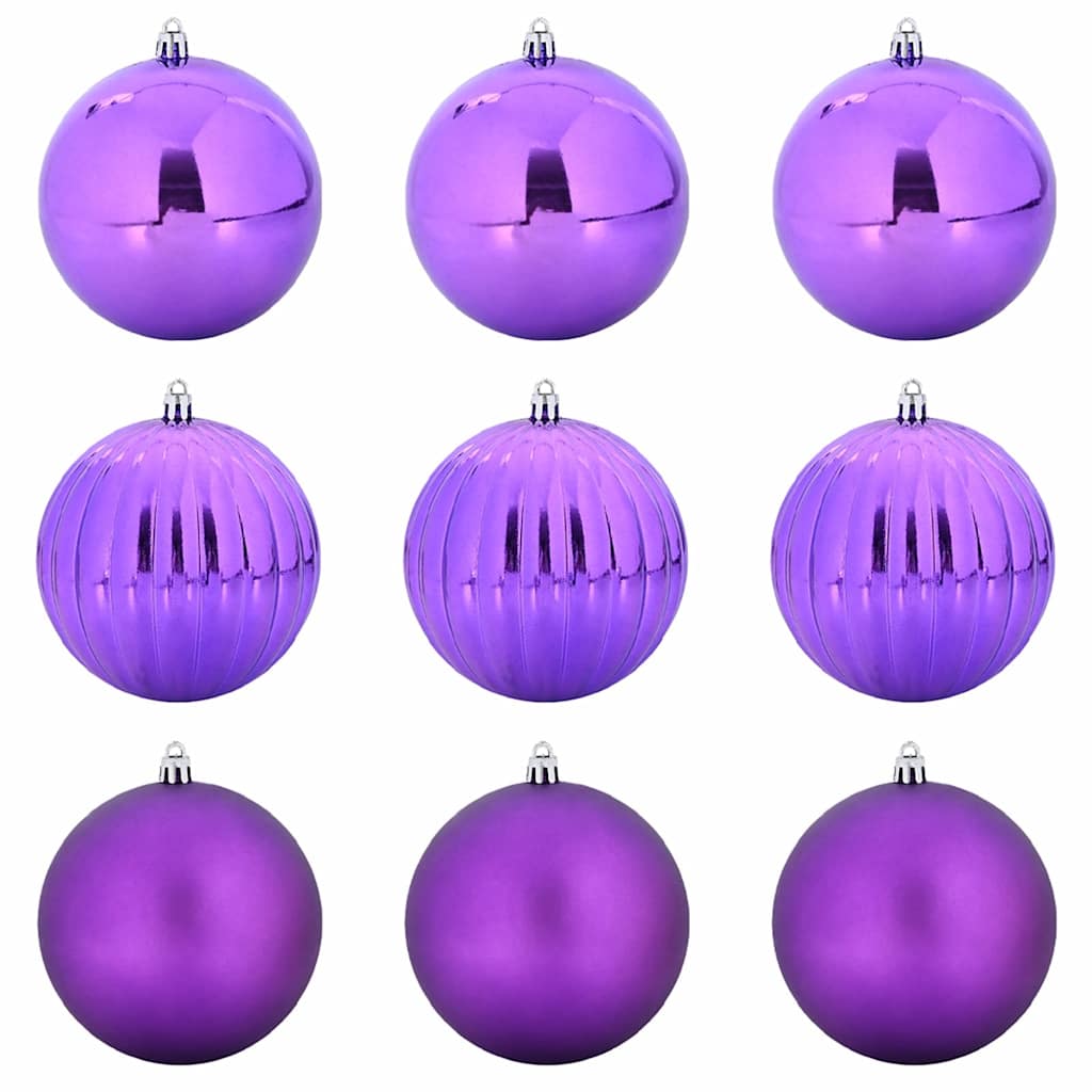 Weihnachtsbaumkugel Set XL 9 pcs Rot Kunststoff