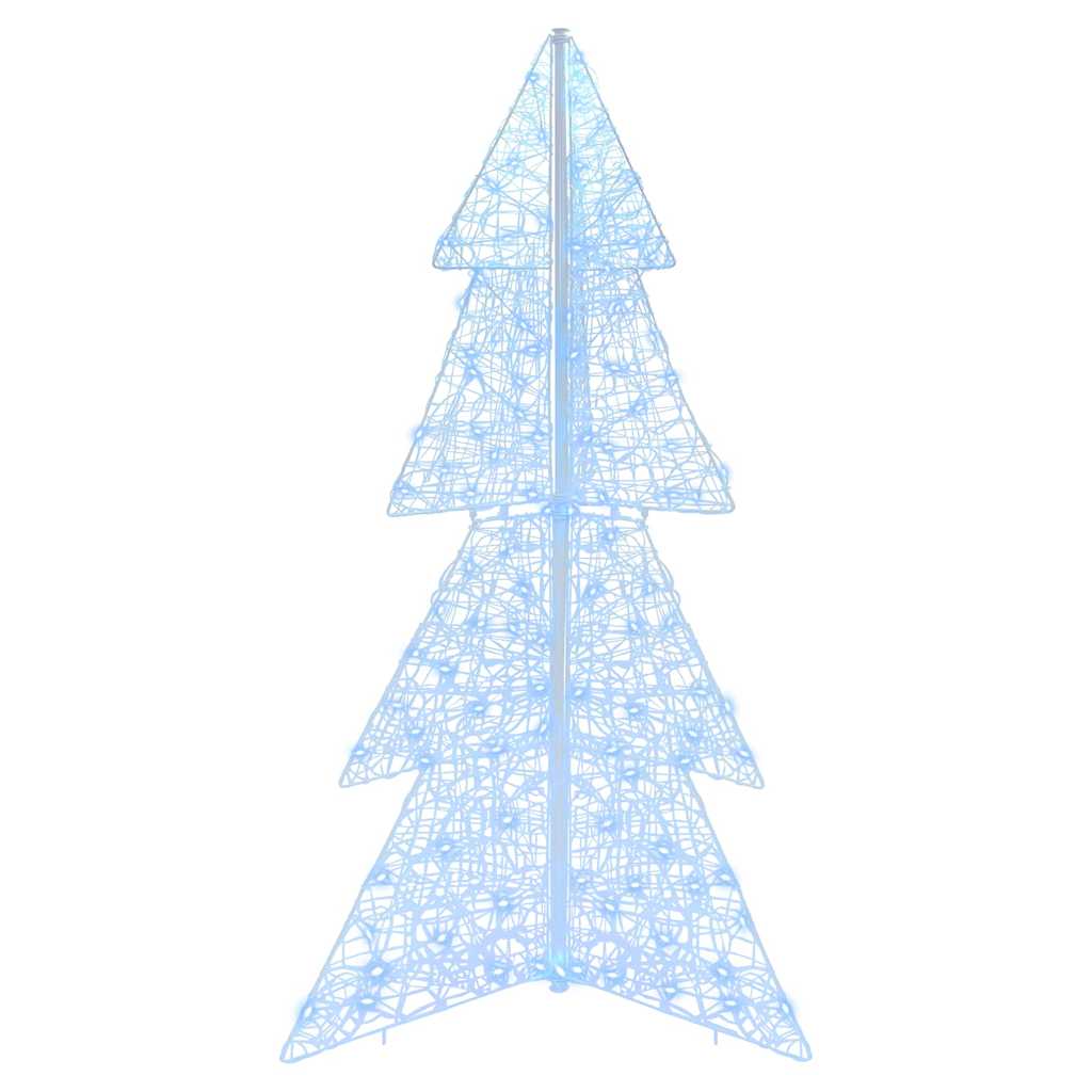 Weihnachtsbaum mit 100 LEDs Warmes Weiß 120 cm Acryl