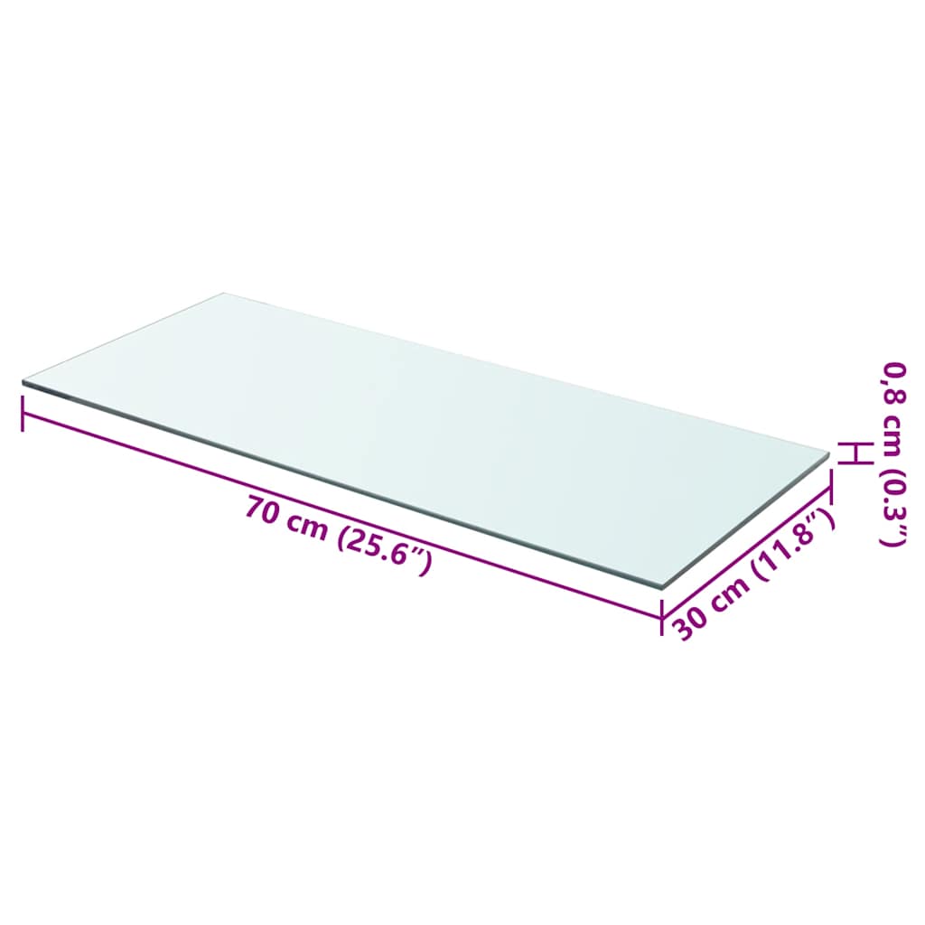 Regalboden Glas Transparent 20x12 cm