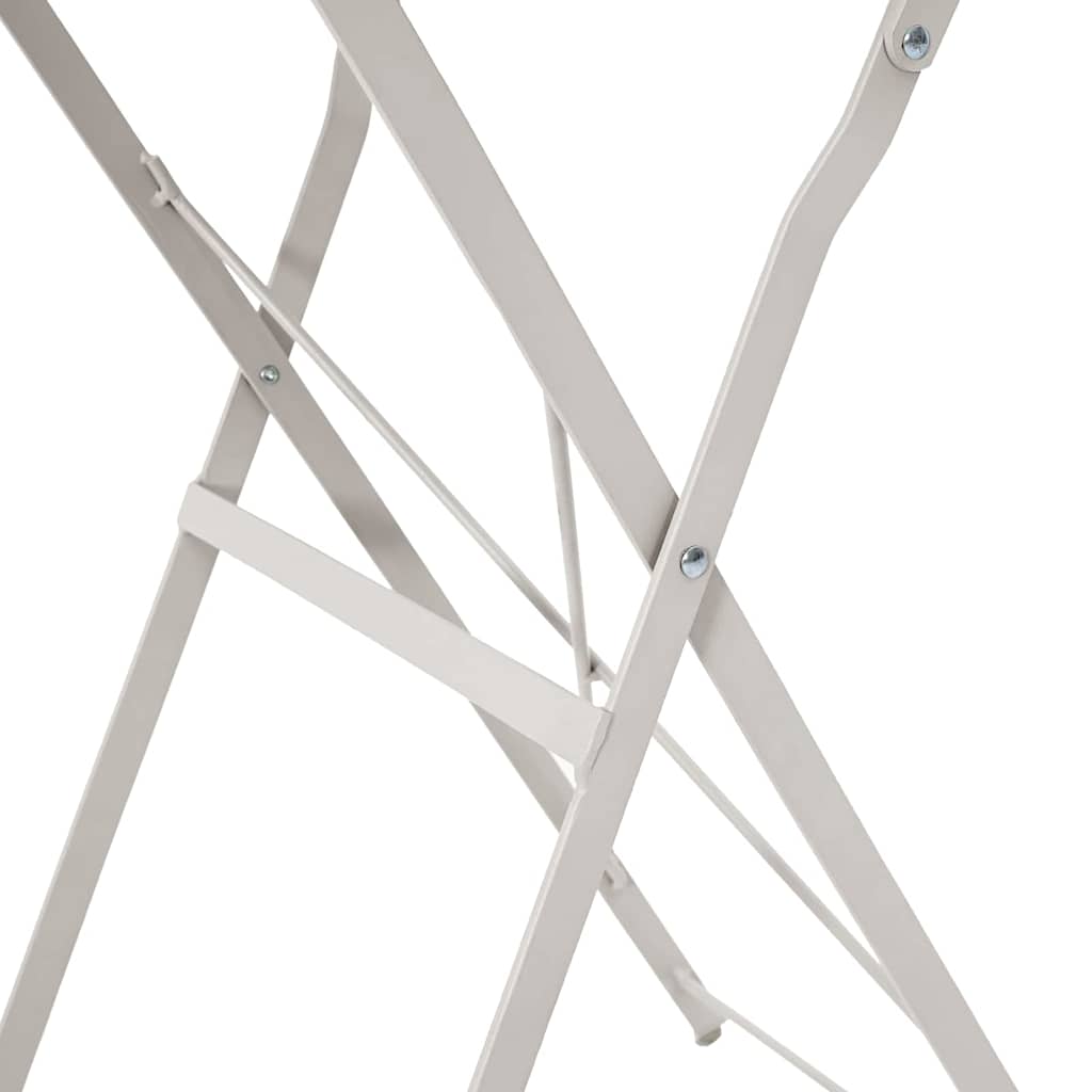 Bistrotisch Weiß Ø 50 x 71 cm Pulverbeschichteter Stahl