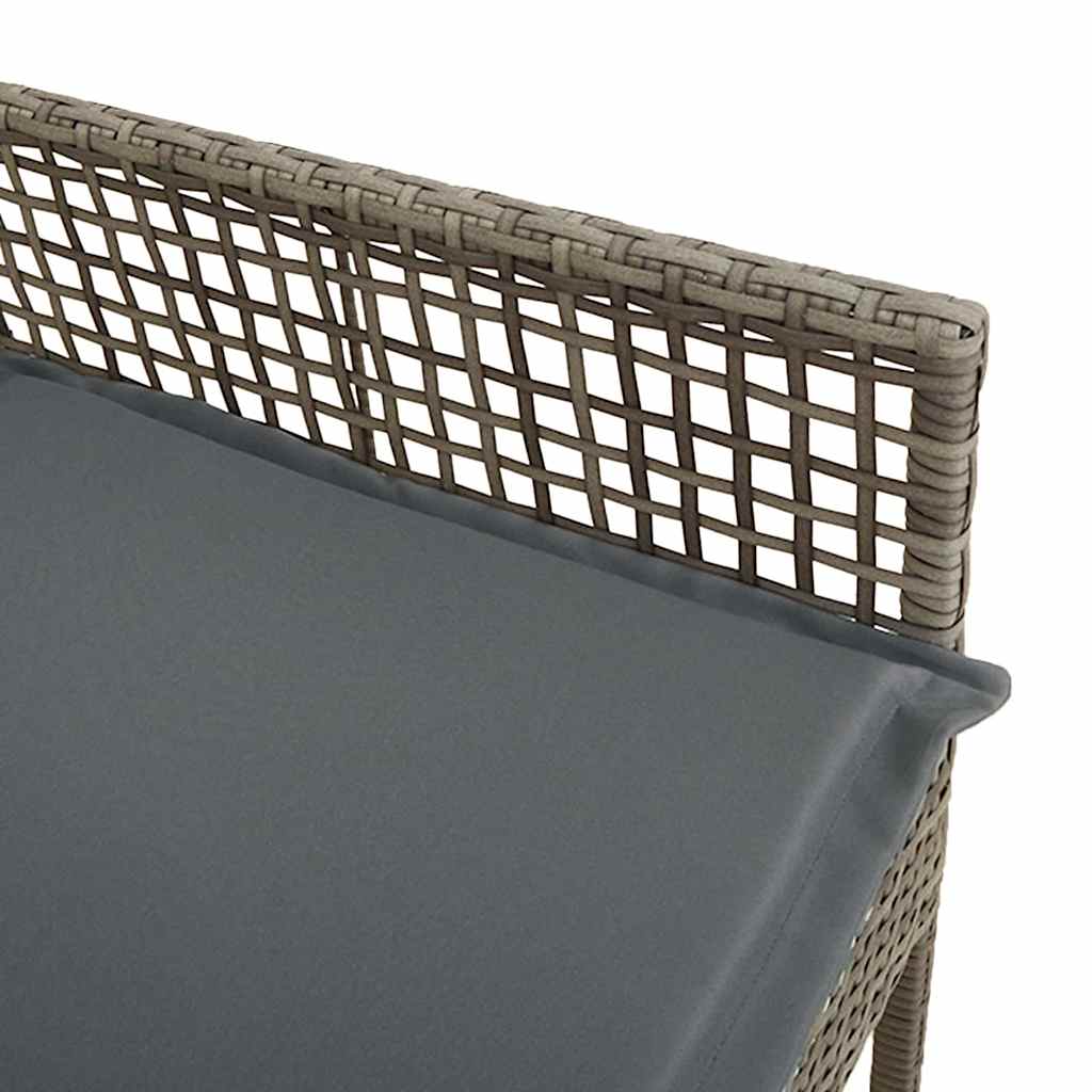 Gartenstuhl 2 pcs Schwarz 55 x 53 x 85 cm Poly-Rattan