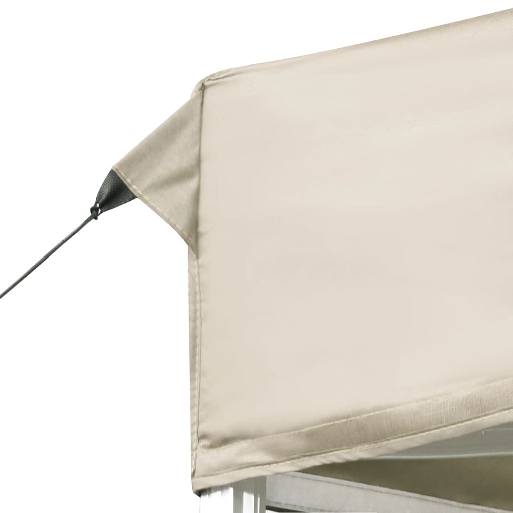 Profi-Partyzelt Faltbar mit Wänden Aluminium 3×3m Weiß