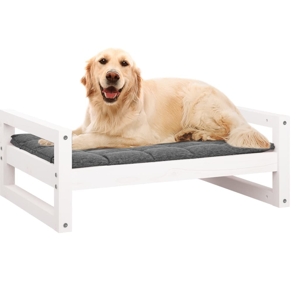 Hundebett 55,5x45,5x28 cm Massivholz Kiefer