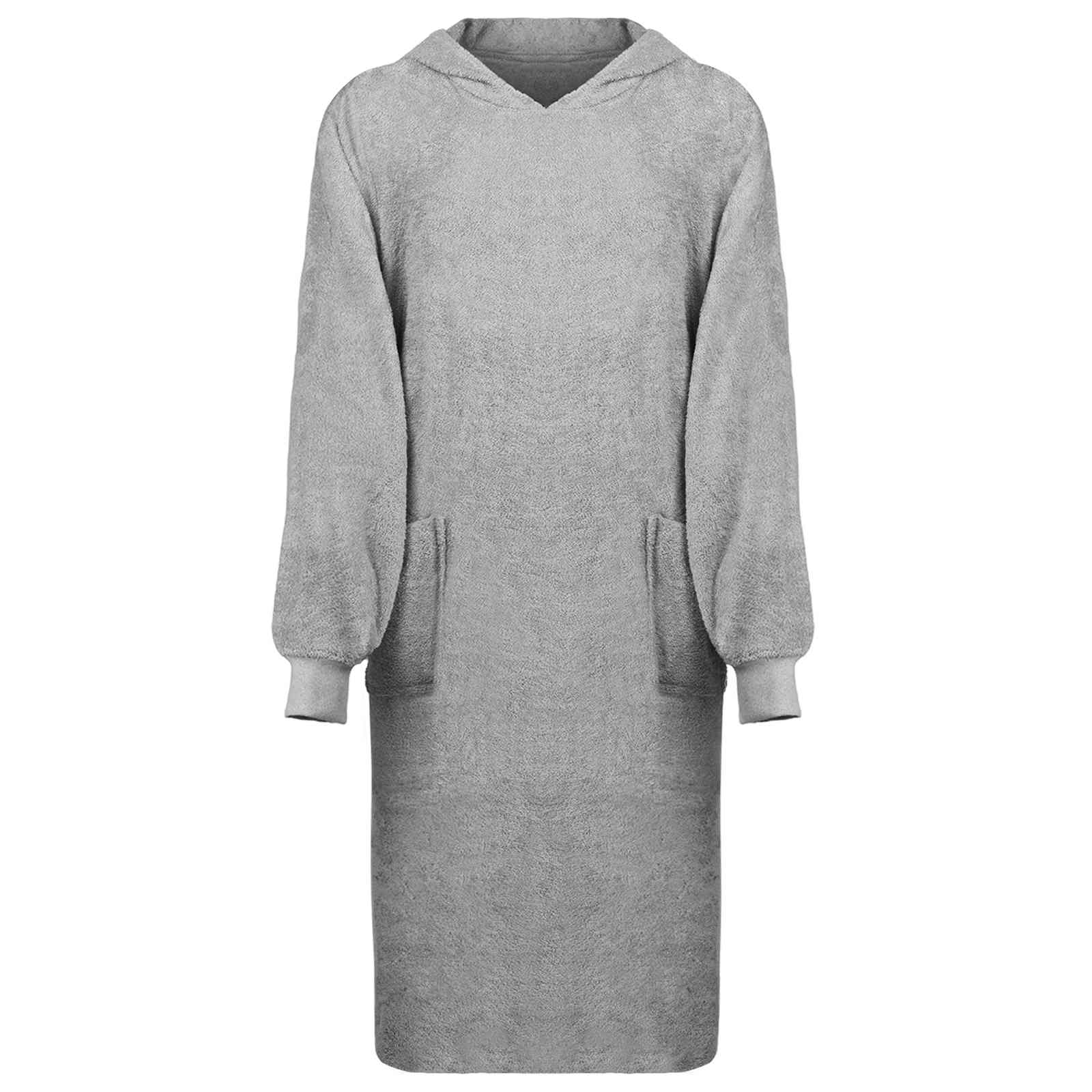 Decken-Hoodie KINN Creme L Baumwolle