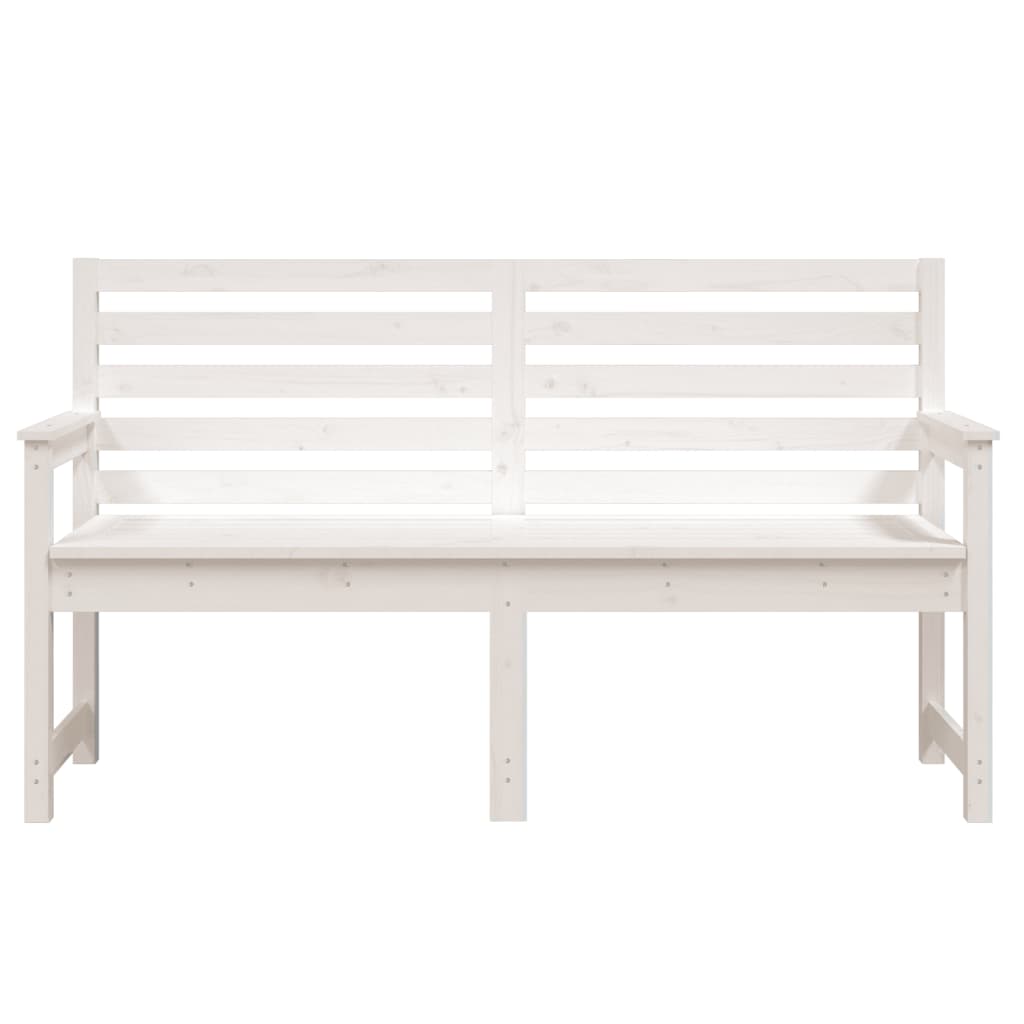 Gartenbank Grau 109x48x91,5 cm Massivholz Kiefer