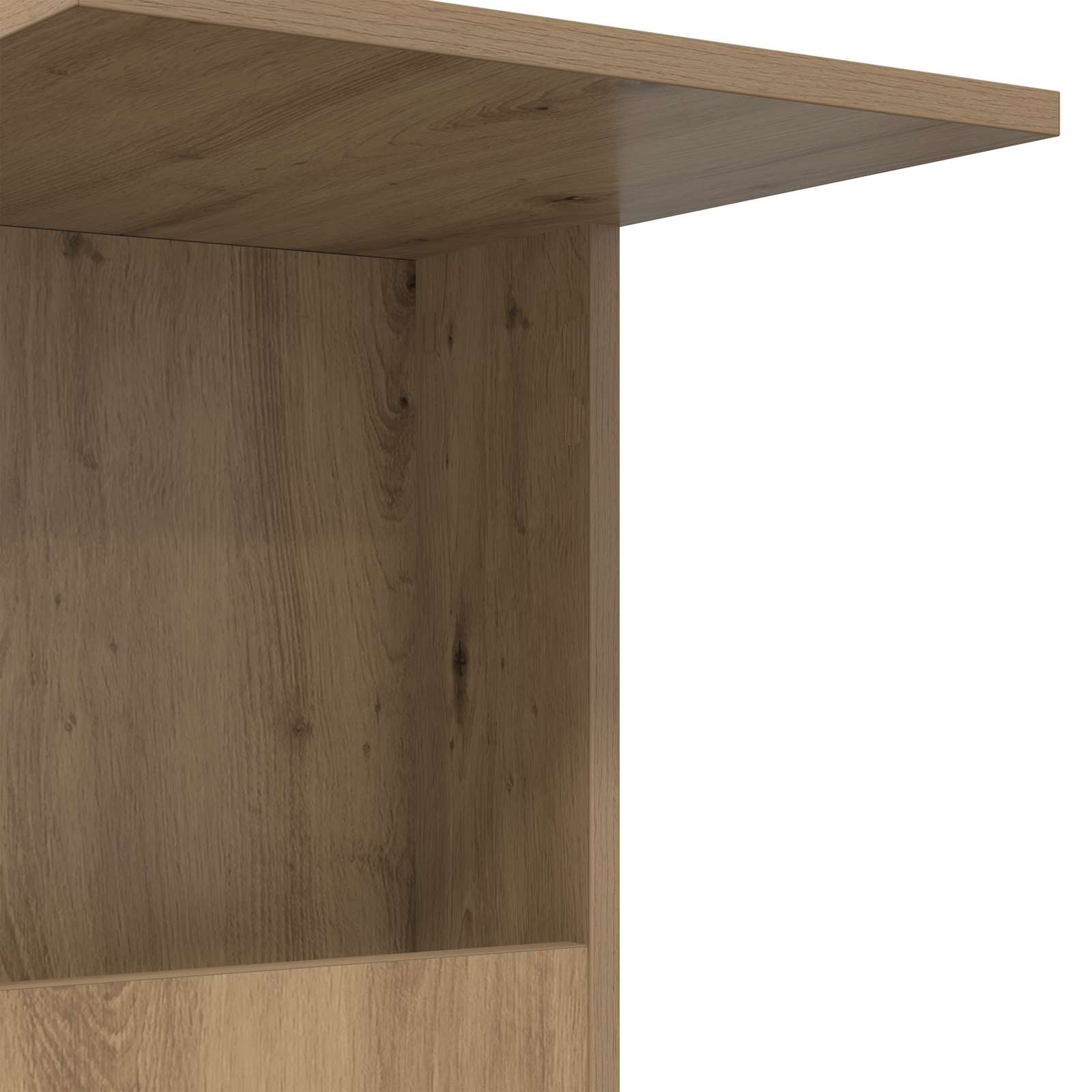Beistelltisch Mit Rad Weiß 40 x 35 x 60 cm Holzwerkstoff