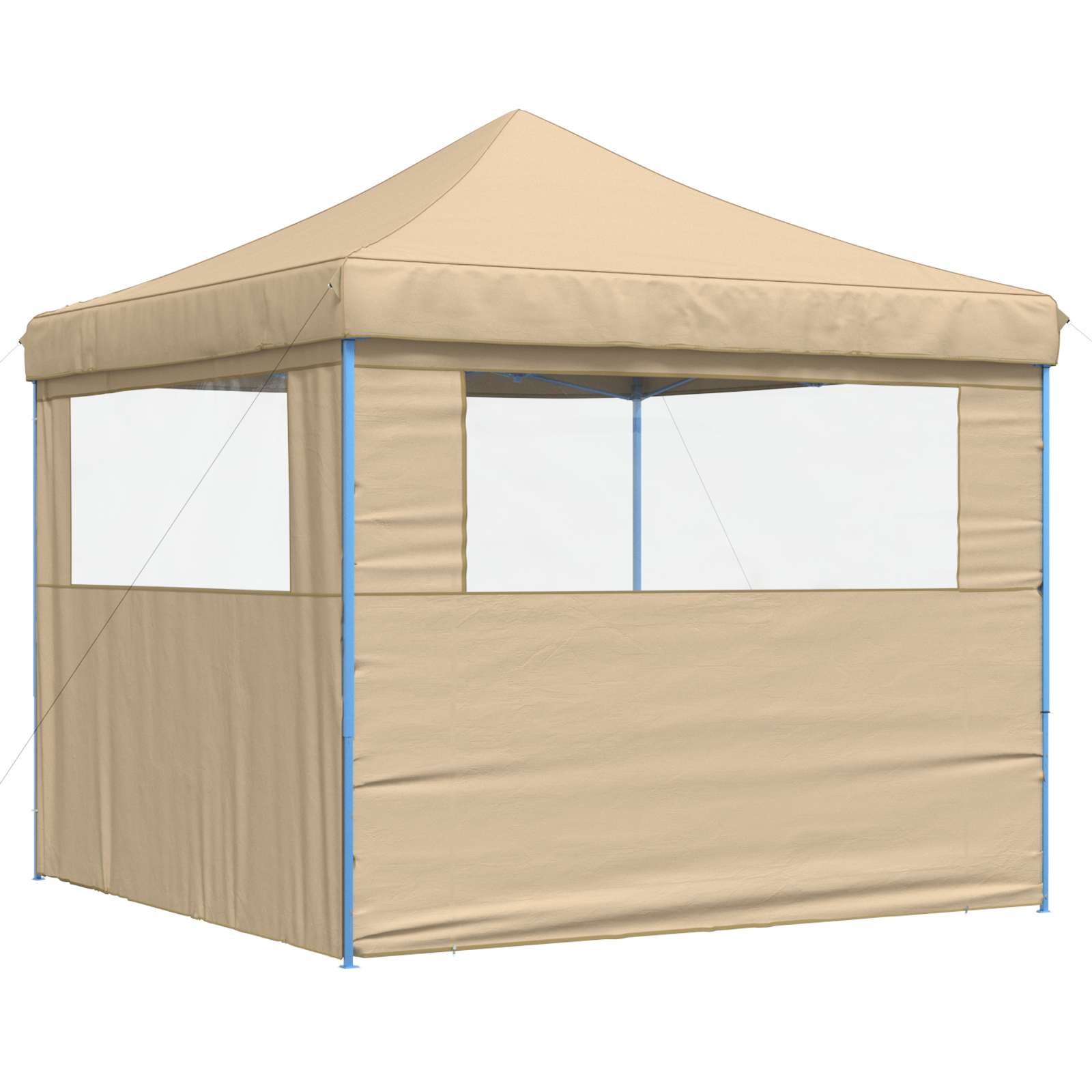 Partyzelt Faltbar Pop-Up Schwarz 292x292x315 cm