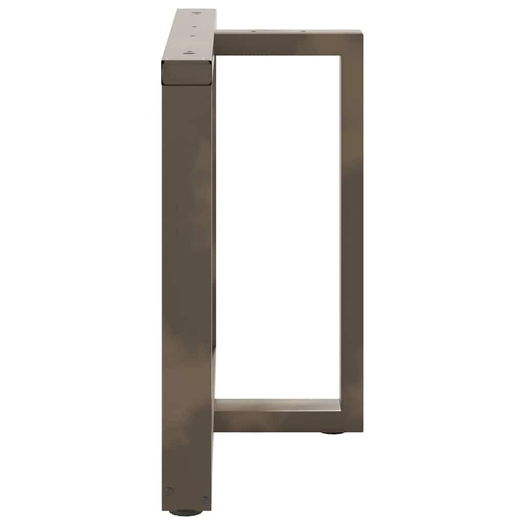 Couchtischbeine T-Form 2 Stk. Schwarz 30x25x(30-31) cm Stahl