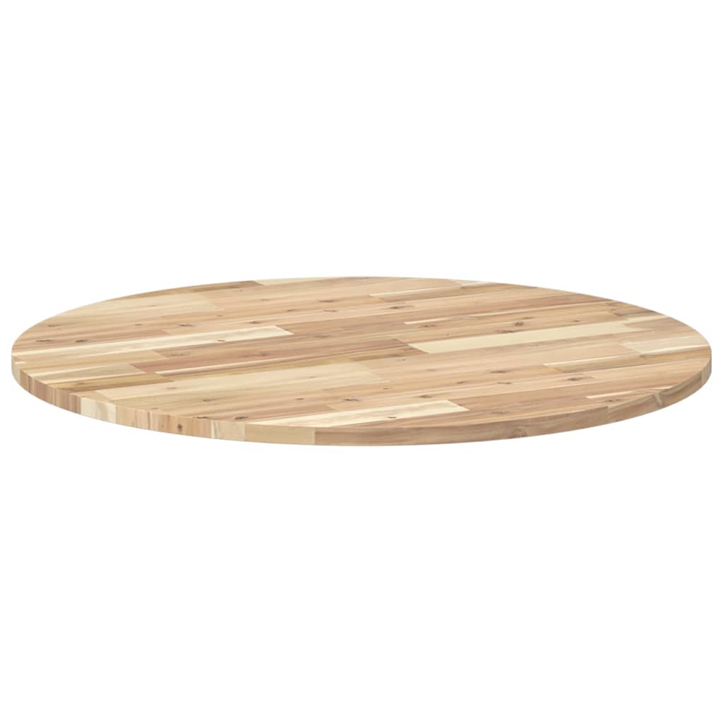 Tischplatte Rund Ø40x2 cm Massivholz Akazie