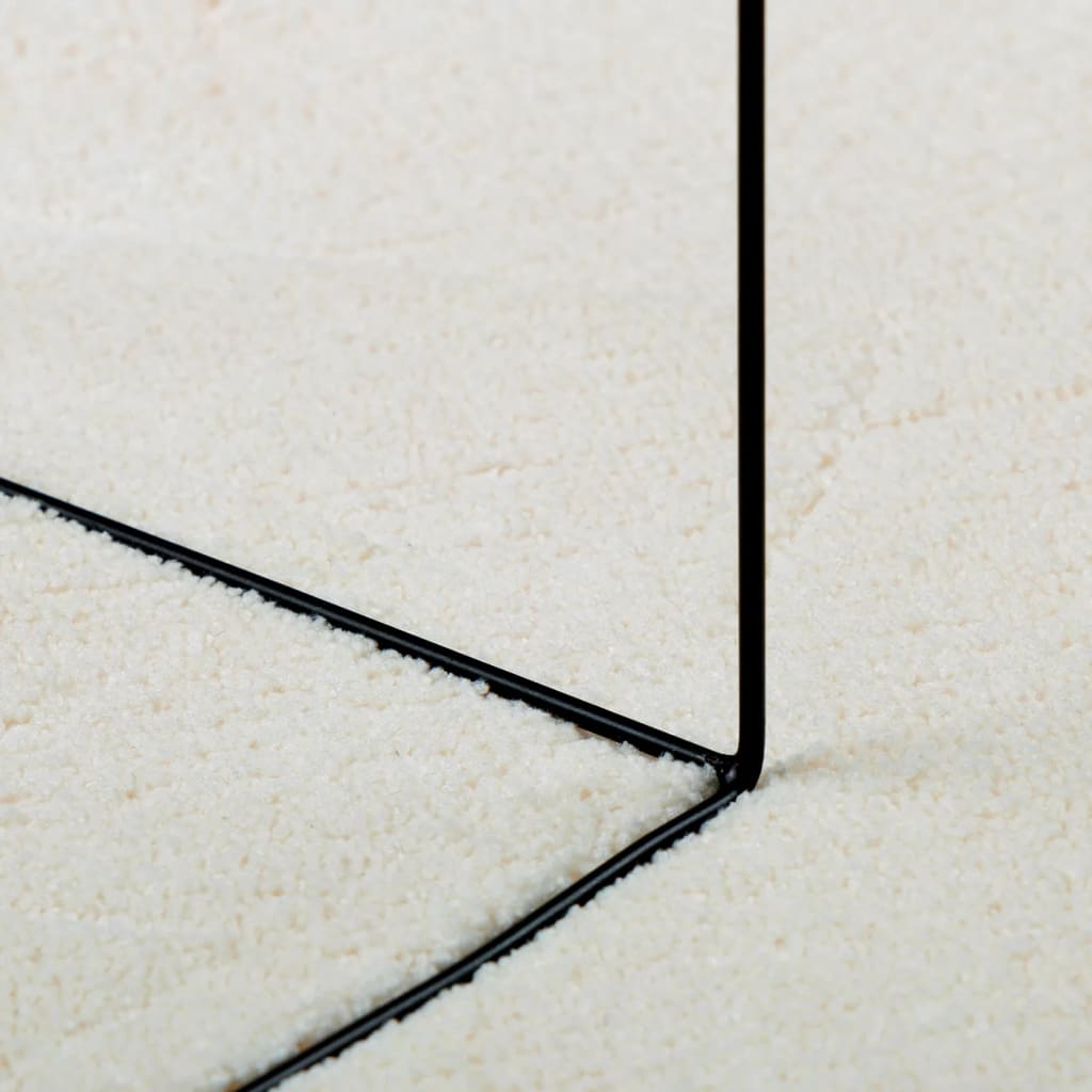 Teppich OVIEDO Kurzflor Anthrazit 120x120 cm