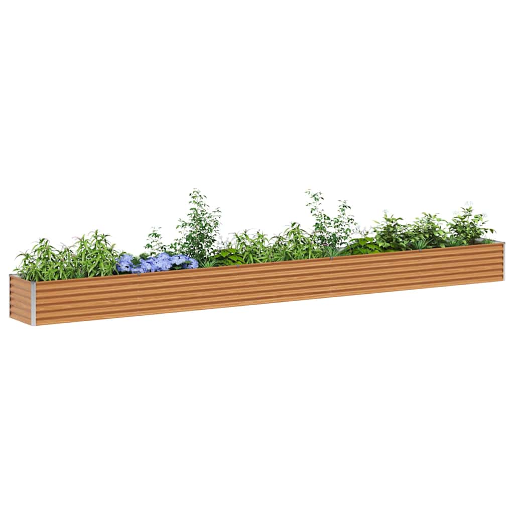 Garten-Hochbeet 100 x 50 x 36 cm Cortenstahl