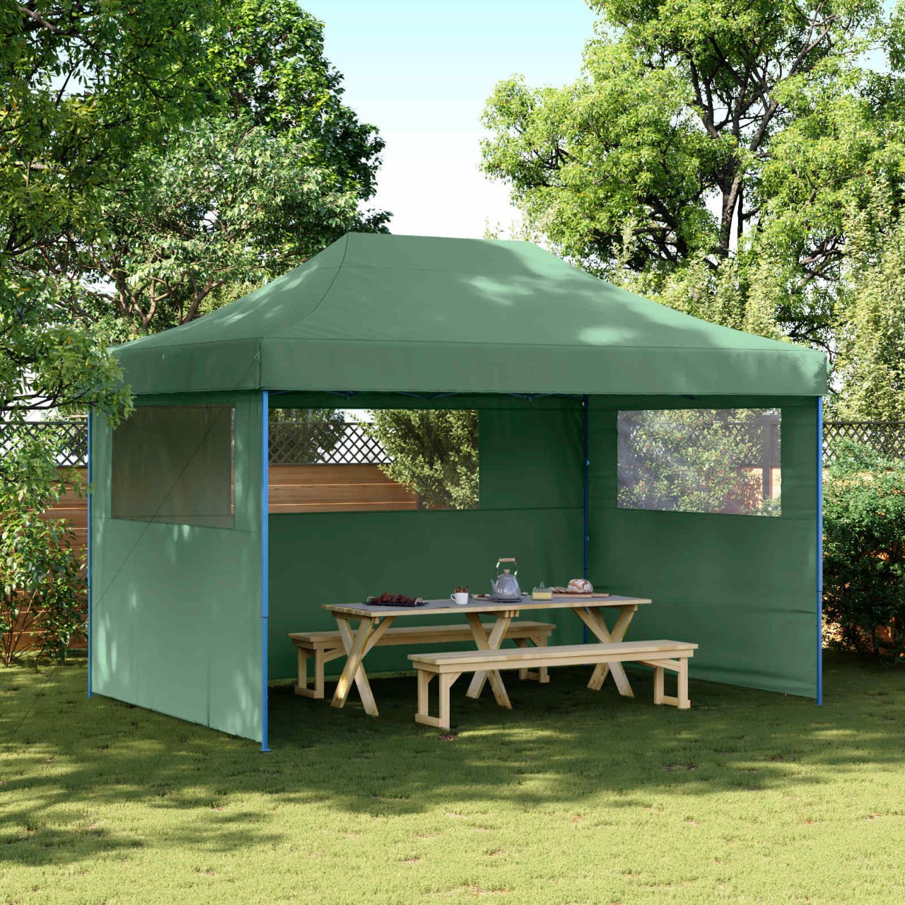 Partyzelt Faltbar Pop-Up Beige 410x279x315 cm