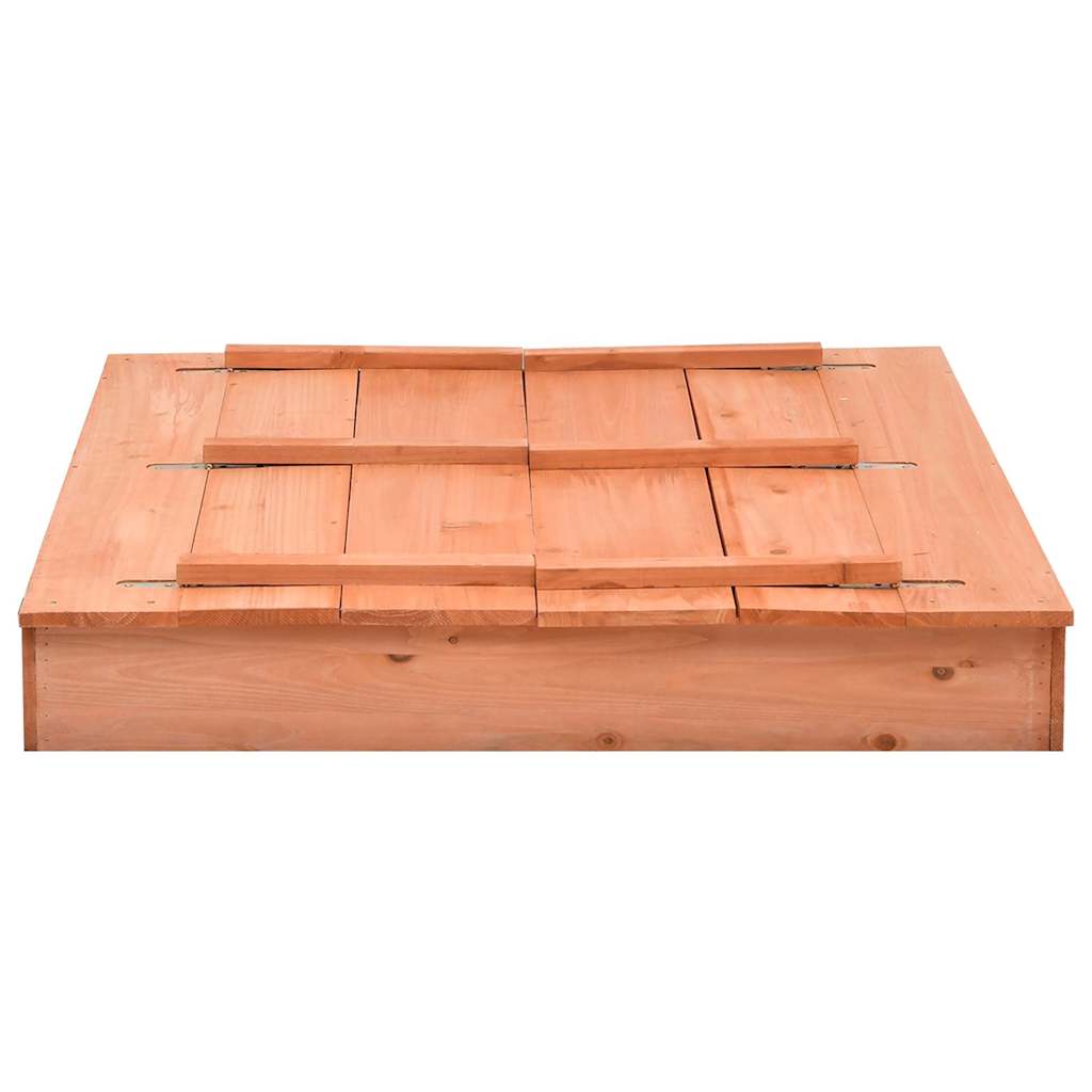 Sandkasten Tannenholz Weiß 95x90x15 cm