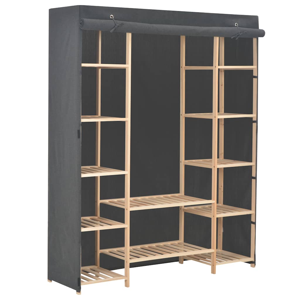 Kleiderschrank Weiß 135 x 40 x 170 cm Stoff