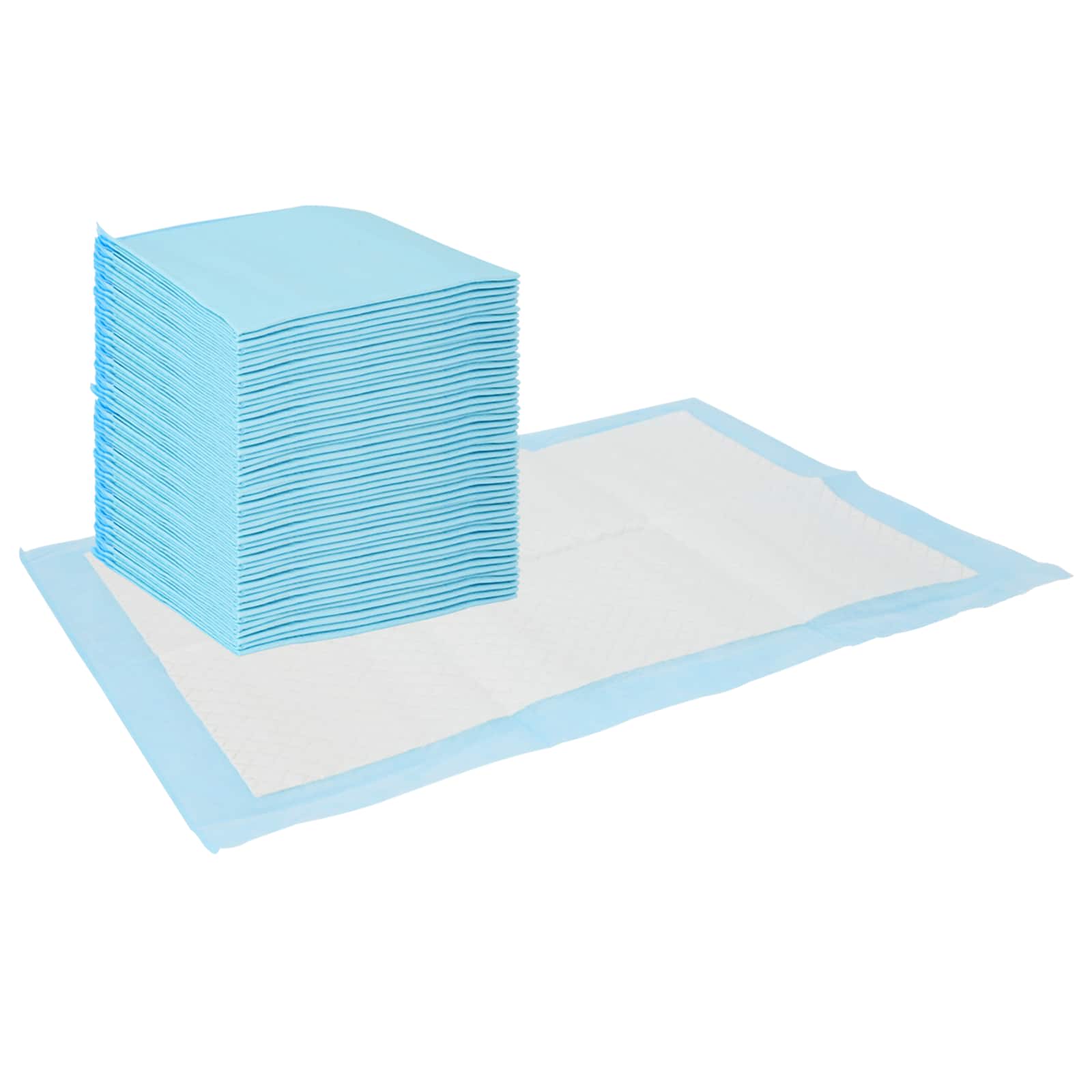 Vliesstoff Haustier Trainingspad 50 pcs Blau und Weiß