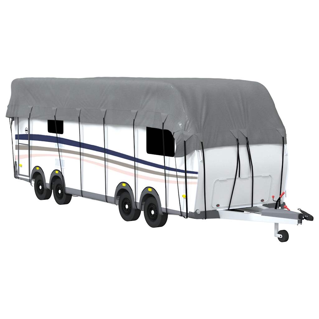 Dachplane für Wohnwagen Grau 500x300 cm Vliesstoff