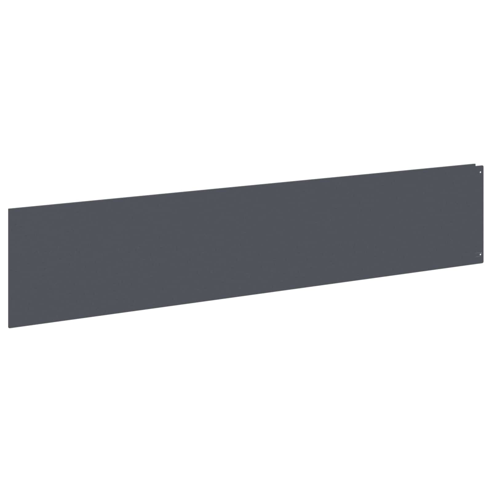 Raseneinfassung 10 pcs 100 x 12 cm Stahl Anthrazit