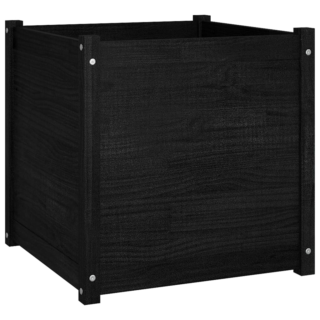 Pflanzkübel 2 Stk. Weiß 60x60x60 cm Massivholz Kiefer