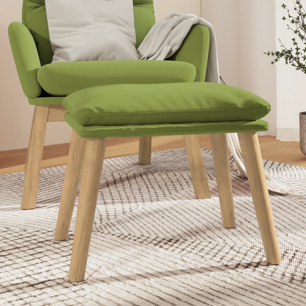 Fußhocker Hellgrau 45x29,5x35 cm Samt
