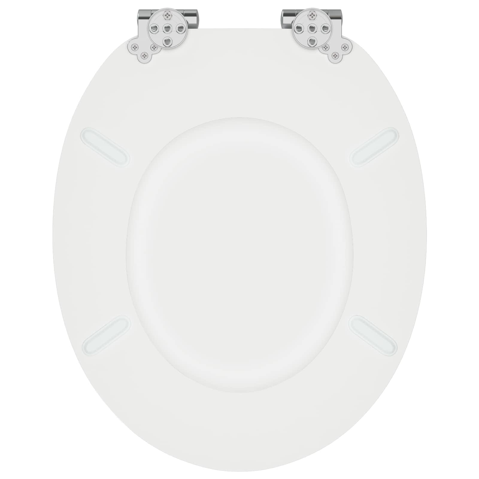 Toilettensitz MDF Deckel Schlichtes Design Weiß