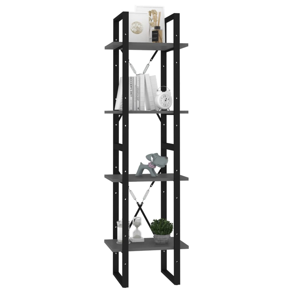 Bücherregal 2 Fächer Weiß 40x30x70 cm Holzwerkstoff