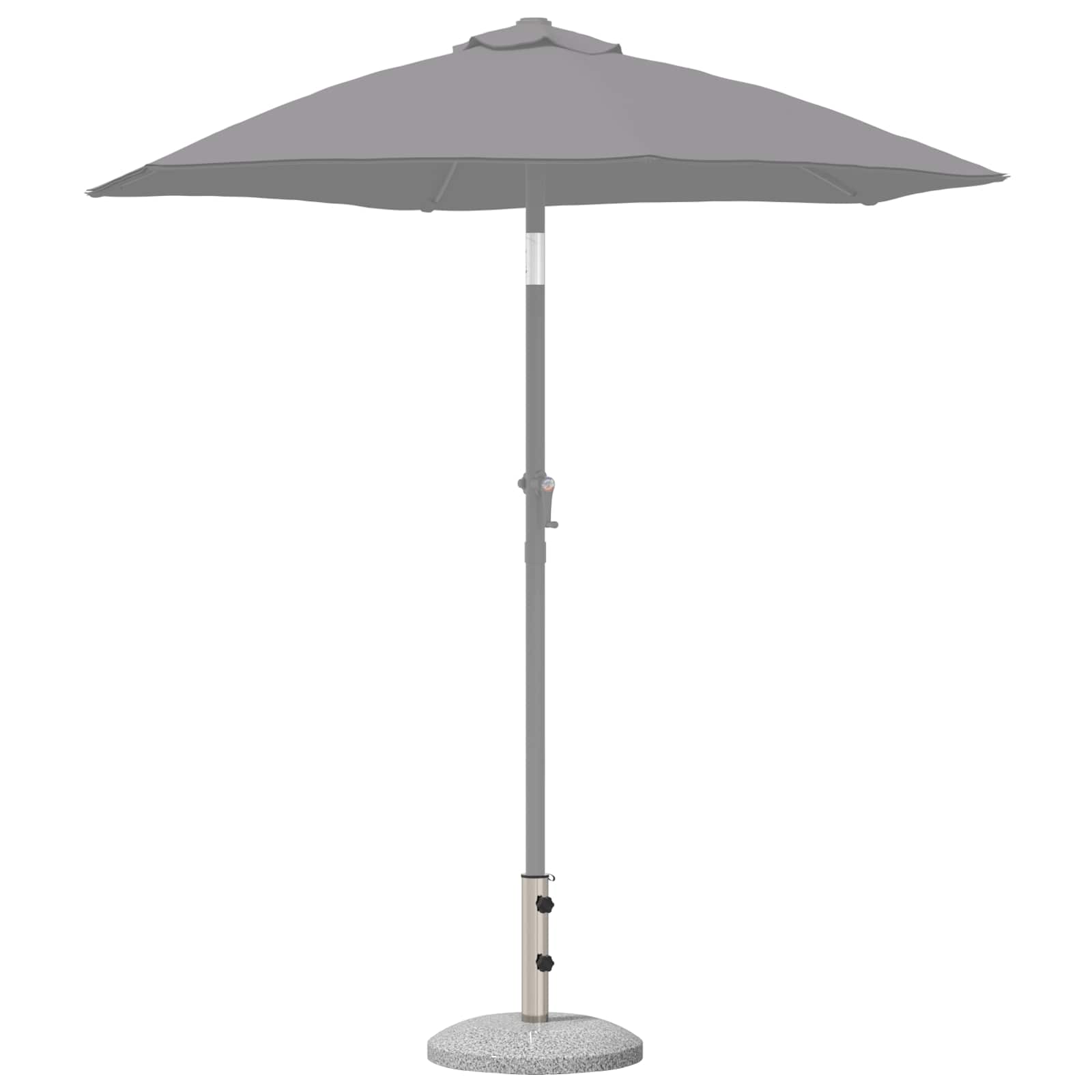 Parasolbasis für 40-50 mm Pole 26.75 kg Schwarz